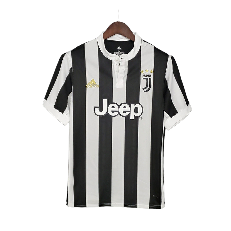 Camisa Juventus 2017/2018 - Retrô Adidas - Preta e Branca