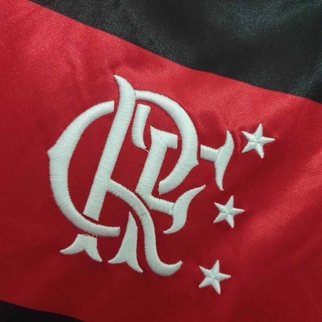 Camisa Flamengo 1990 - Retrô Adidas - Vermelha e Preta