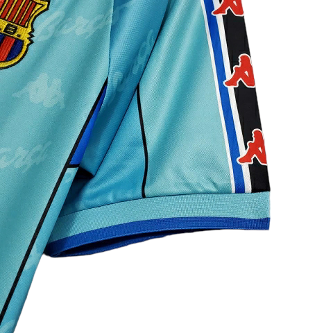 Camisa Barcelona 1996/1997 - Retrô Kappa - Azul Clara