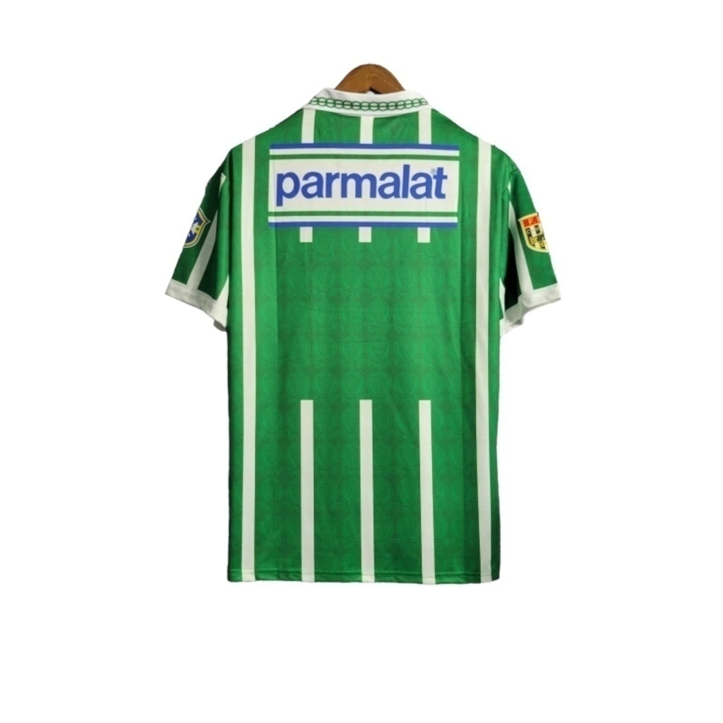 Camisa Palmeiras I 1993/1994 - Retrô Rhumell - Verde com listras em branco