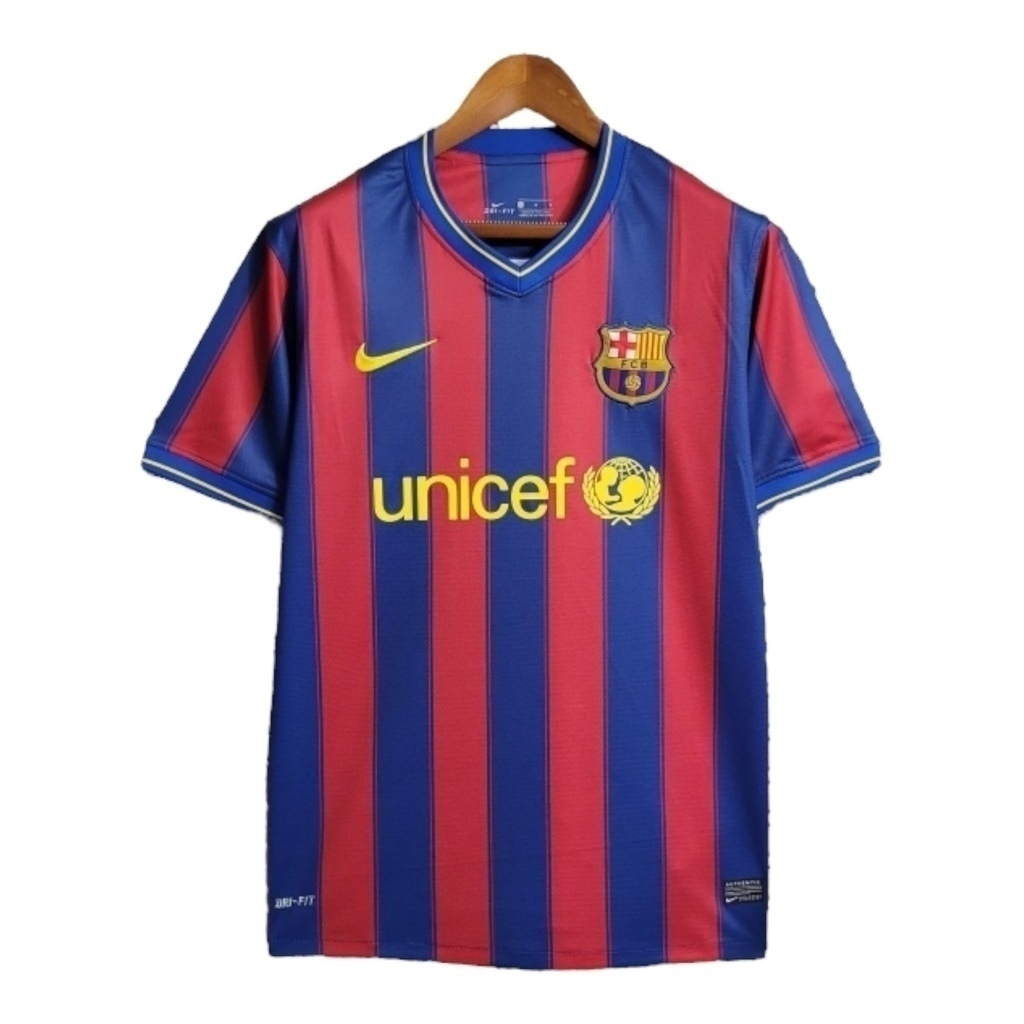 Camisa Barcelona I 2009/2010 - Retrô Nike - Vermelha e azul