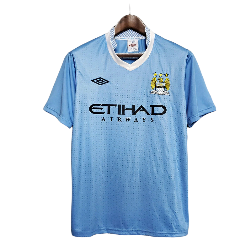 Camisa Manchester City 2011/2012 - Retrô Umbro - Azul