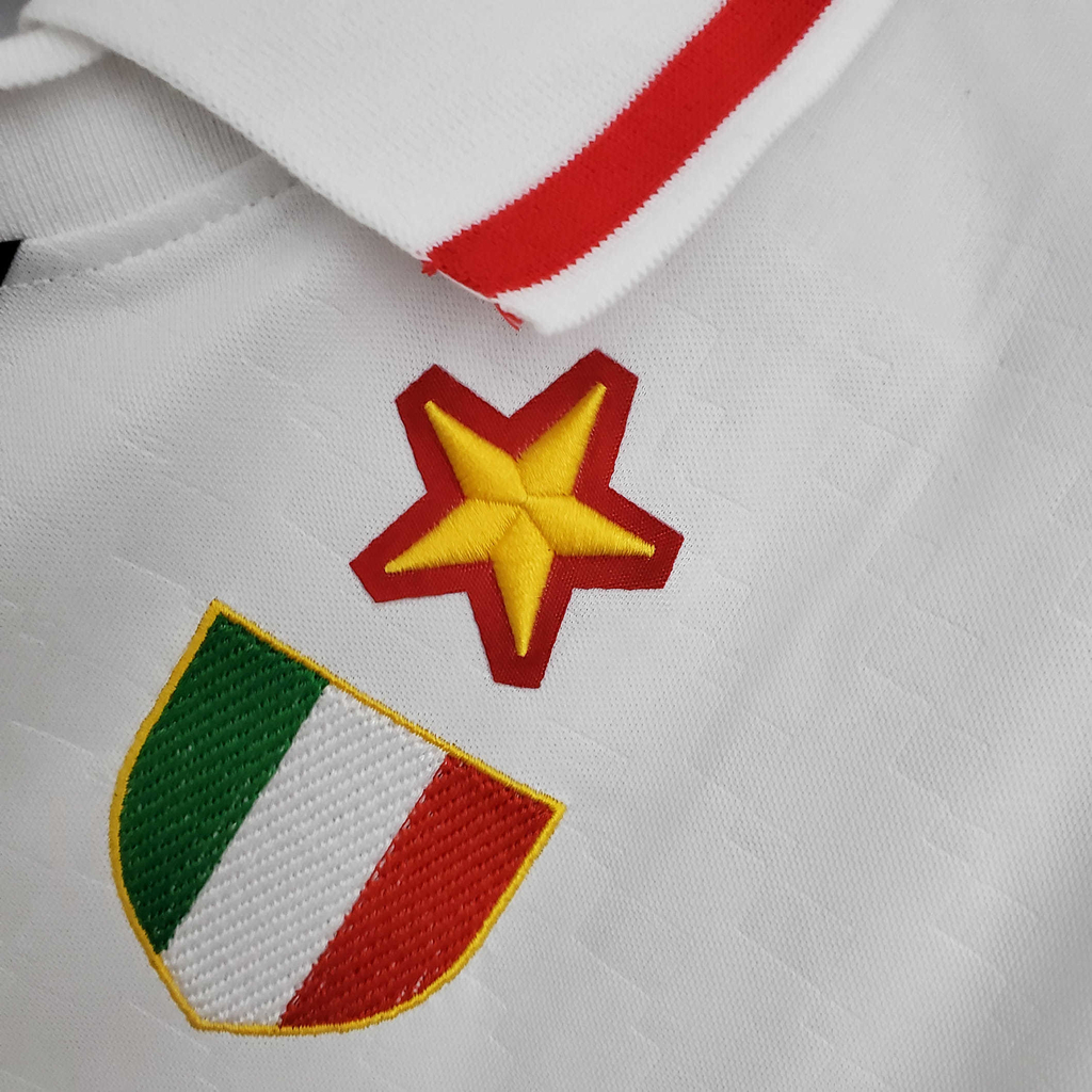 Camisa AC Milan II 1995/1997 - Retrô Lotto - Branca