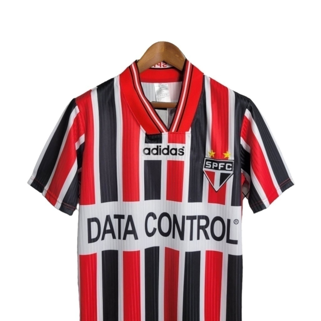 Camisa São Paulo II 1997 - Retrô Adidas - Vermelha e preta