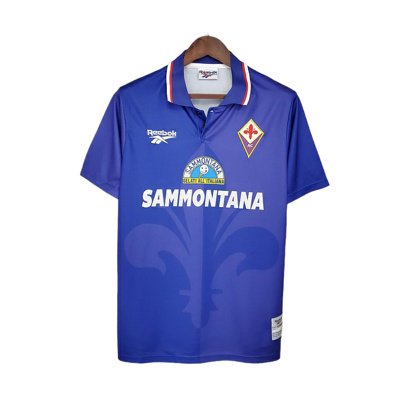 Camisa Fiorentina 1995/1996 - Retrô Reebok - Azul