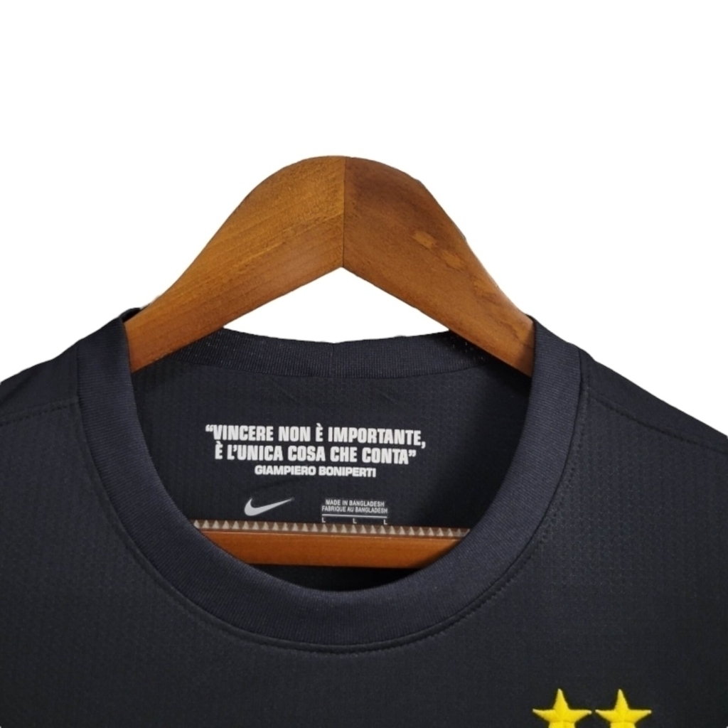 Camisa Juventus I 2012/2013 - Retrô Nike - Preta com detalhes em branco