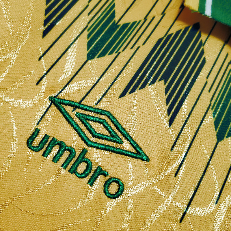 Camisa Celtic 1991/1992 - Retrô Umbro - Amarela e Verde