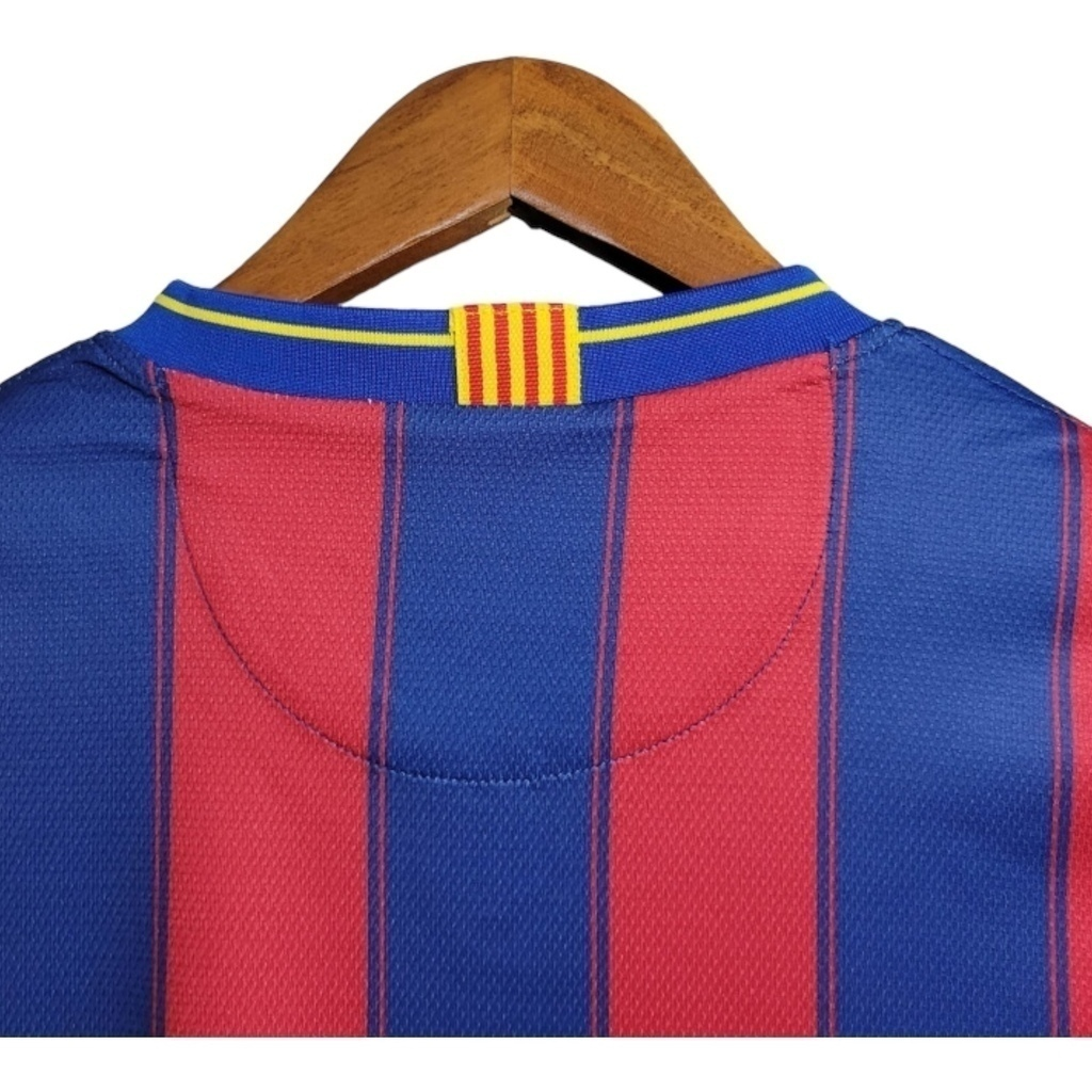 Camisa Barcelona I 2009/2010 - Retrô Nike - Vermelha e azul