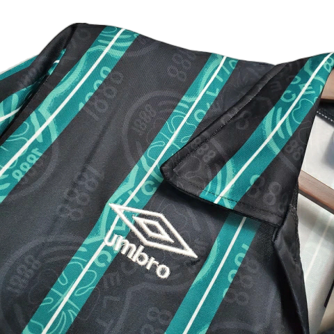 Camisa Celtic 1992/1993 - Retrô Umbro - Preta e Verde