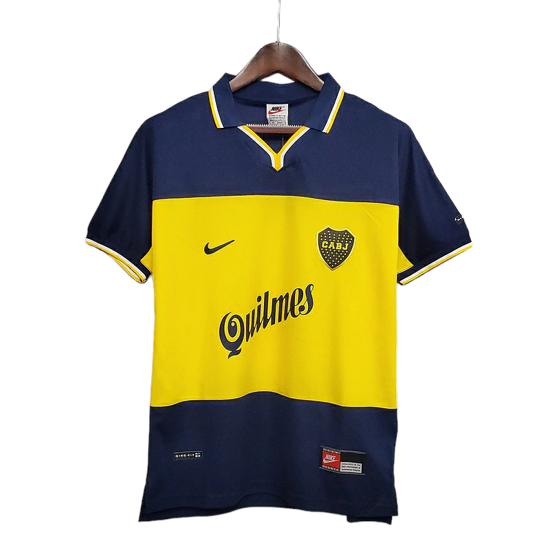Camisa Boca Juniors 1999 - Retrô Nike - Azul e Amarela