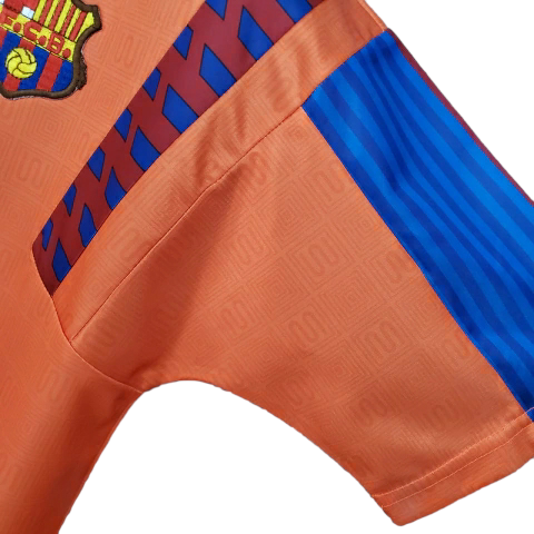 Camisa Barcelona 1989/1992 - Retrô Meyba - Laranja