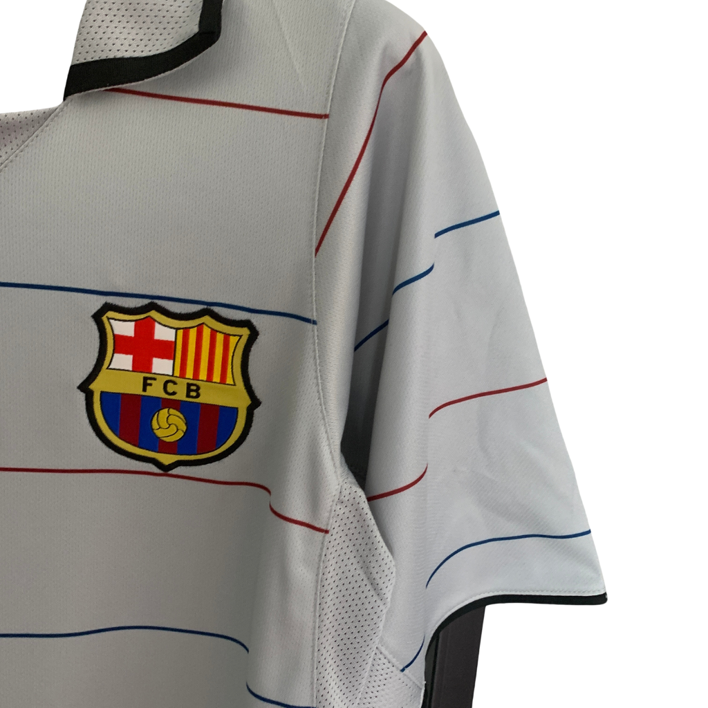 Camisa Barcelona II 2003/2004 - Retrô Nike - Cinza