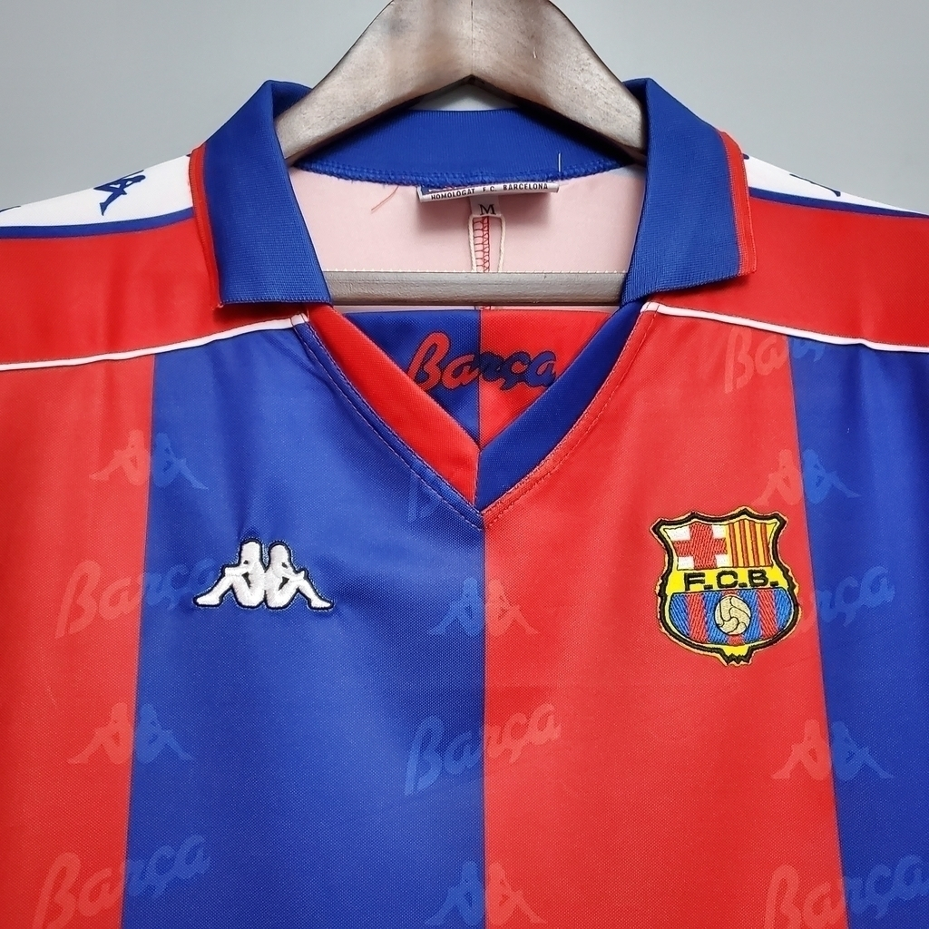 Camisa Barcelona I 1992/1995 - Retrô Kappa - Vermelha