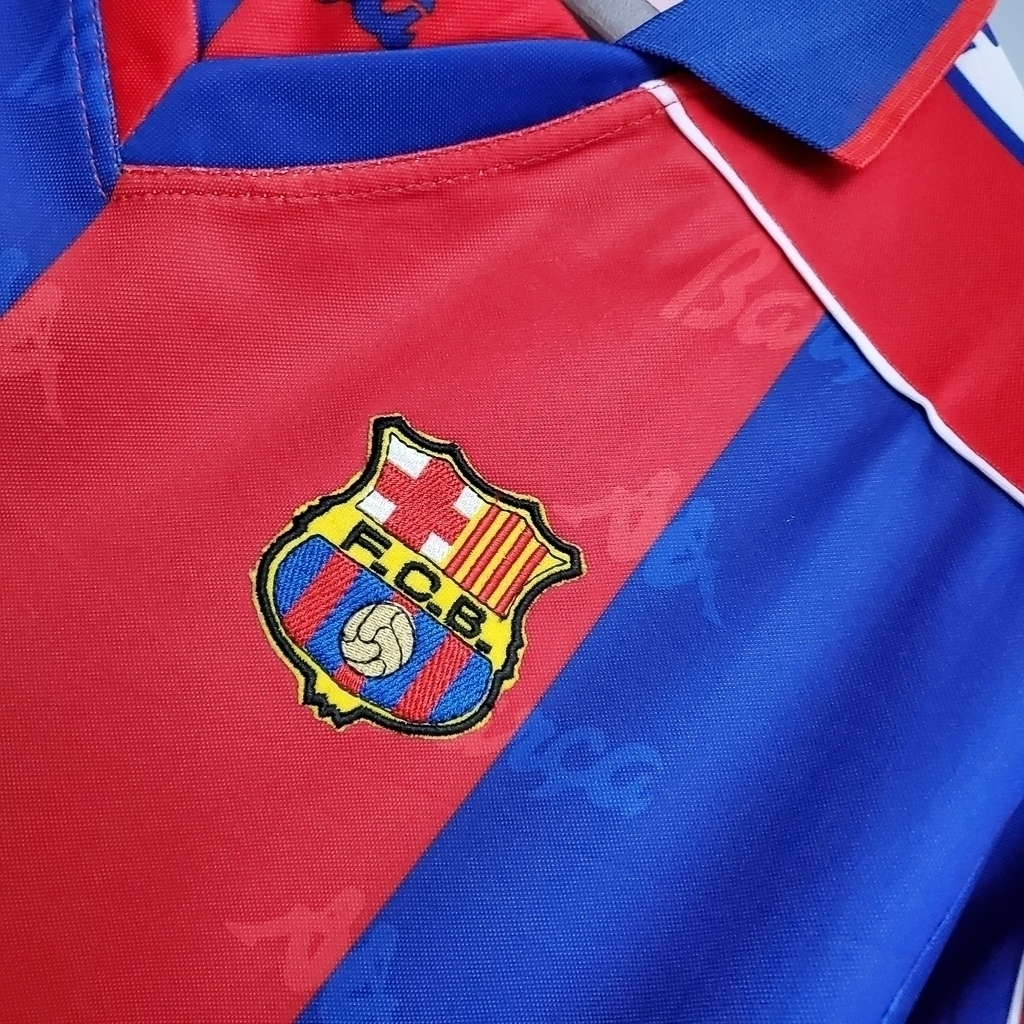 Camisa Barcelona I 1992/1995 - Retrô Kappa - Vermelha