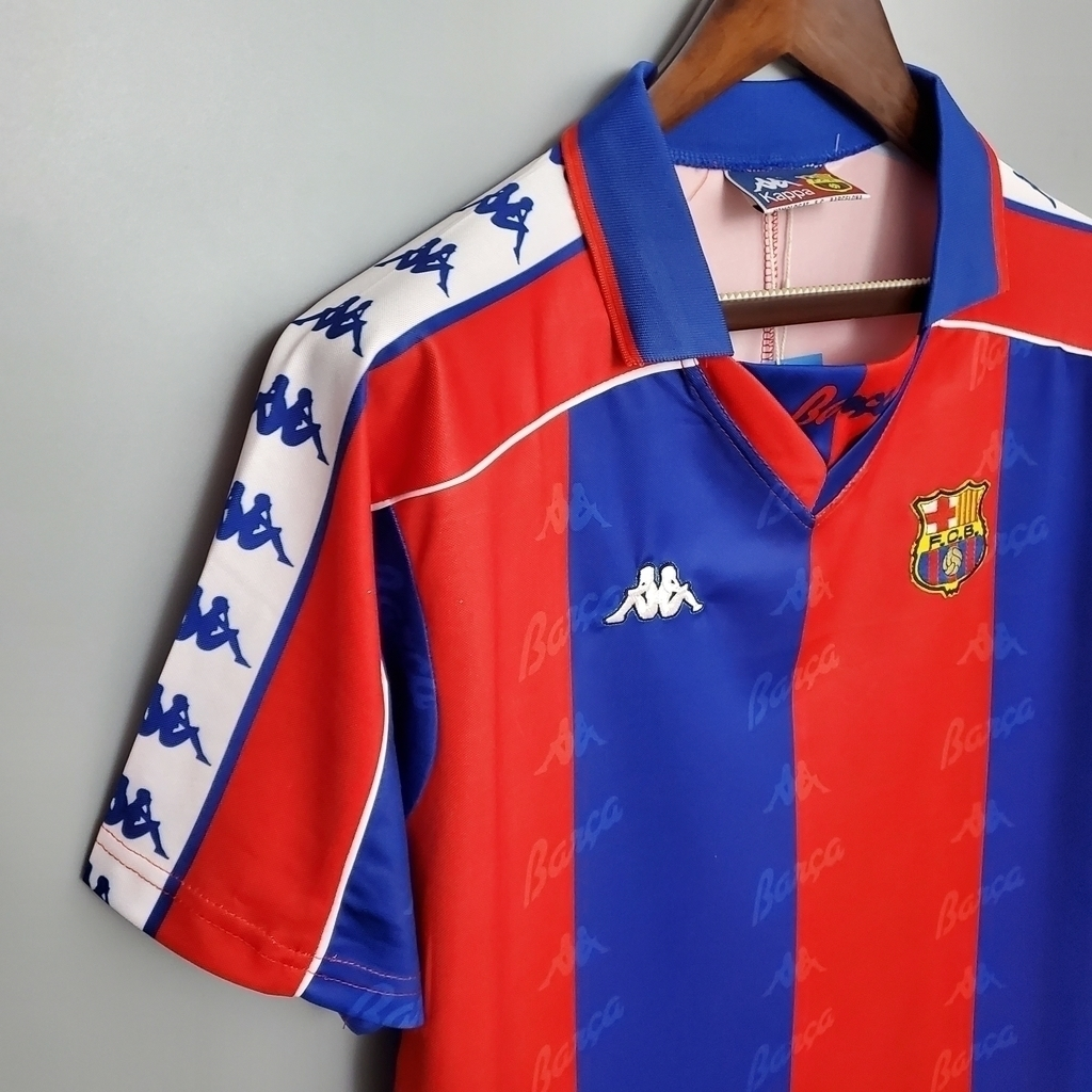 Camisa Barcelona I 1992/1995 - Retrô Kappa - Vermelha